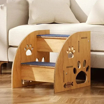 Pet Stairs for Bed Dog Steps Pet Stairs Dog Ramp High Bed Climbing Dog Bed Steps Non-Slip Wooden Dog Stairs for (Copy)